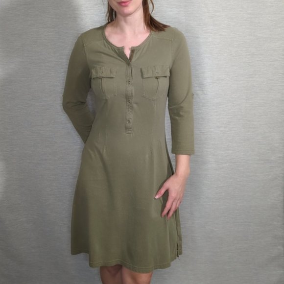 Patagonia A-line Henley cotton dress - Picture 1 of 7